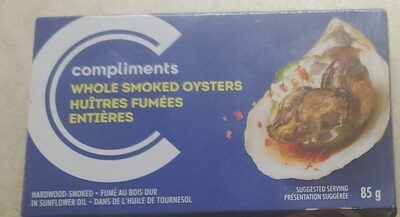 Huîtres fumées entieres