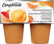 Butterscotch-flavoured pudding