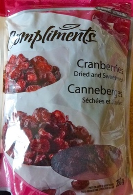 Canneberges séchées