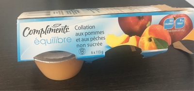 Collation aux pommes et aux peches