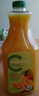 Jus d'orange pur 100%