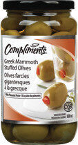 Greek mammoth stuffed olives front packaging