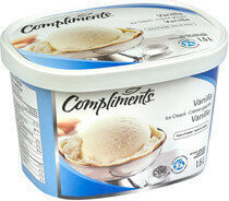 Vanilla ice cream front packaging