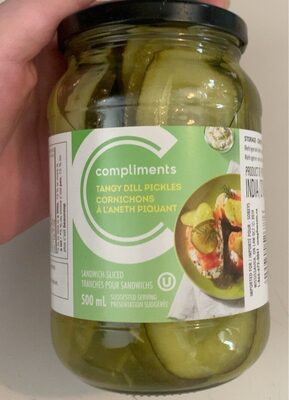 Tangy dill sandwich sliced pickles