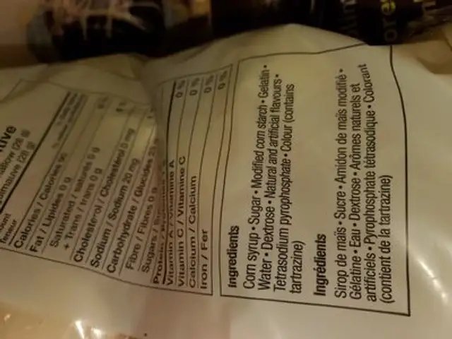 marshmallows ingredients label
