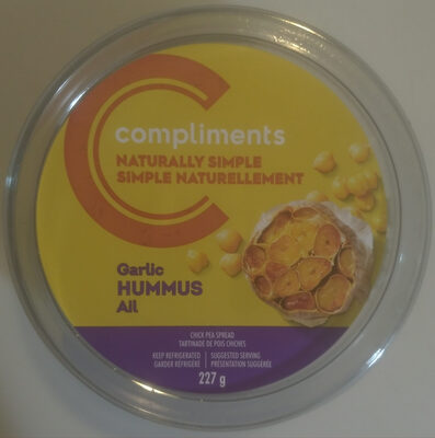 Naturally Simple Garlic Hummus