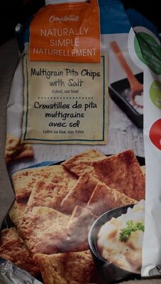 Multigrain pita chips with salt