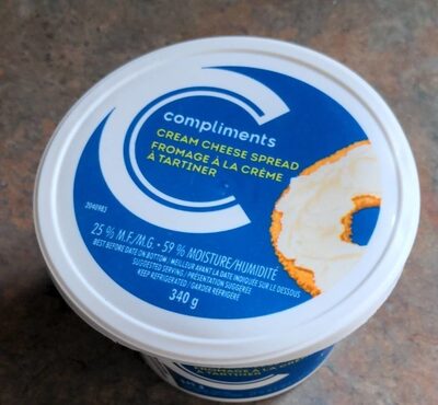 Cream cheese spread front packaging