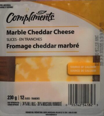 Fromage cheddar marbré