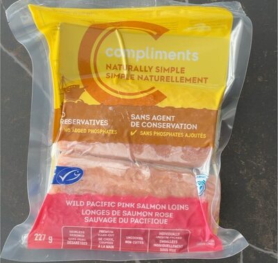 Wild Pacific Salmon Loins front packaging