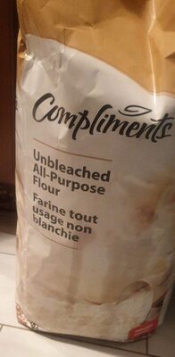 Unbleached all purpose flour front packaging