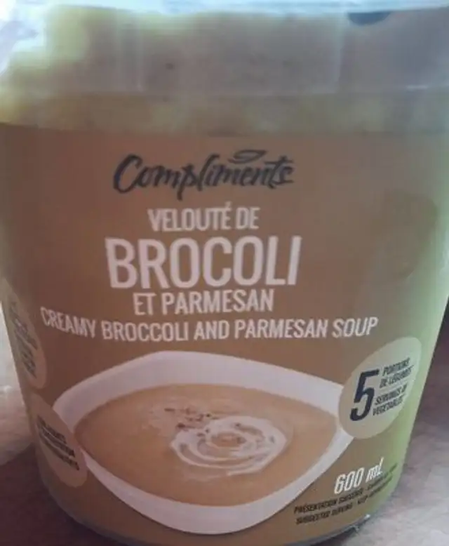 Velouté de brocoli et parmesan