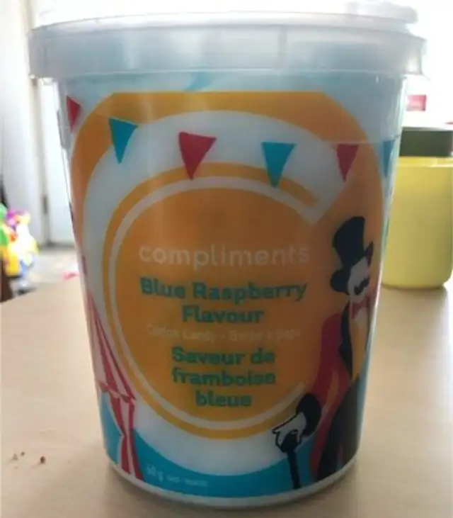 Blue Raspberry Flavour Cotton Candy front packaging