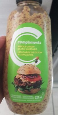 Moutarde de dijon à l'ancienne front packaging