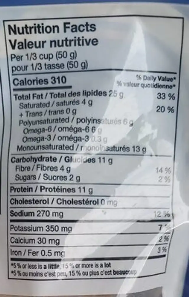 Arachides cuites en marmite - Sel de mer et poivre noir nutrition facts table
