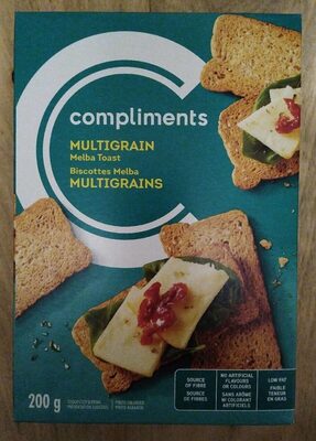 Multigrain Melba Toast / Biscottes Melba multigrains