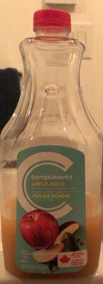 Jus de pomme front packaging