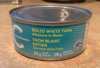 Thon blanc entier Germon dans l’eau