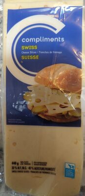 Swiss Cheese Slices front packaging