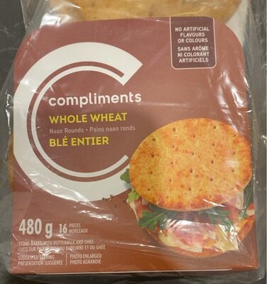 Whole Wheat Naan Rounds