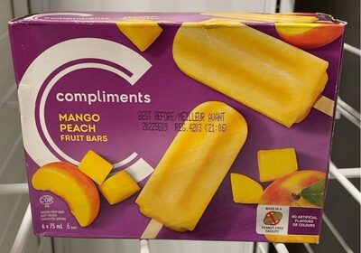 Mango peach fruit bars