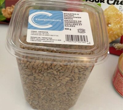 Graines de tournesol grillées et salées front packaging