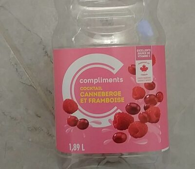 Cocktail canneberge et framboises