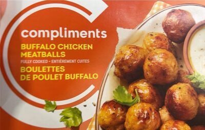 Buffalo chicken meatballs front packaging