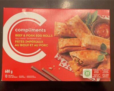 Pâtés impériaux au boeuf et au porc