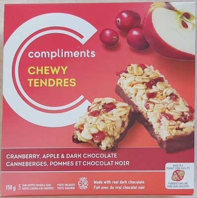 Cranberry Apple Dark Chocolate Chewy Tenders