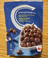 Milk chocolate covered peanuts