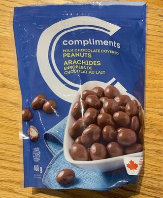 Milk chocolate covered peanuts