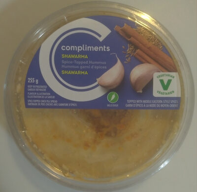 Shawarma Spice-Topped Hummus