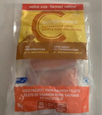 Filet de saumon rose sauvage du pacifique