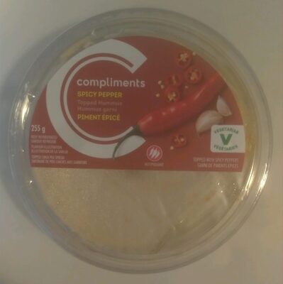 Spicy Pepper Topped Hummus