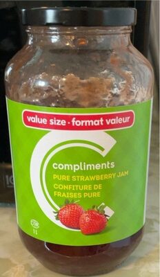 Pure Strawberry Jam front packaging