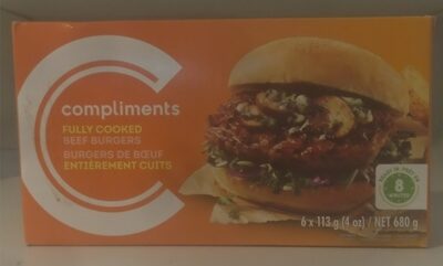 Fully Cooked Beef Burgers