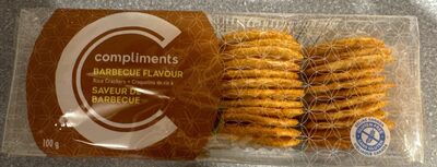 Barbeque flavor, rice, crackers