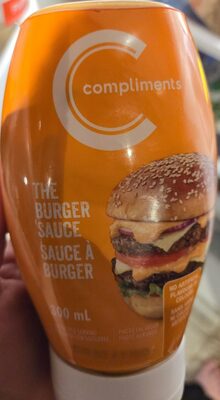 compliments the burger sauce