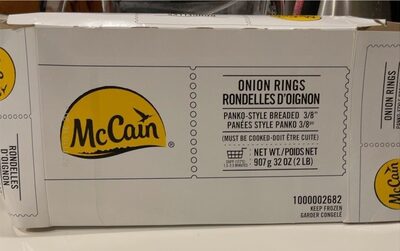 Rondelles d’oignon front packaging