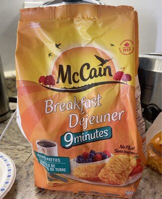 Breakfast potato patties