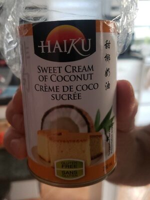 Crème de coco sucrée