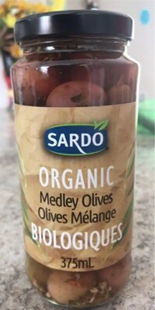 Olives mélange biologique front packaging