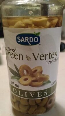 Olives vertes tranchées front packaging