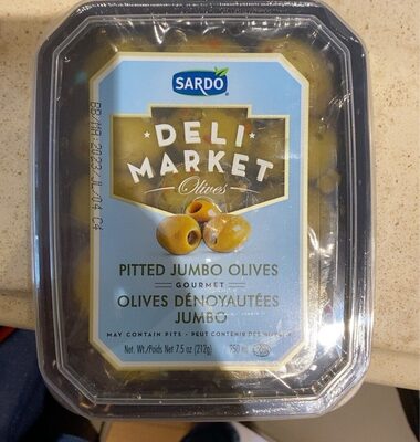 Pitted Jumbo Olives front packaging