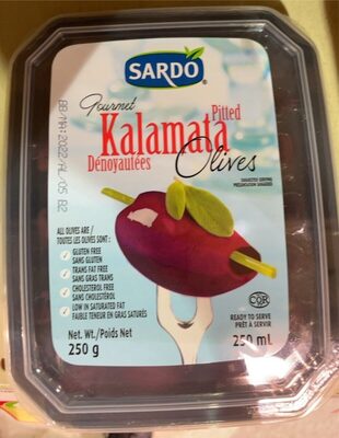 Goumet kalamata pitted front packaging