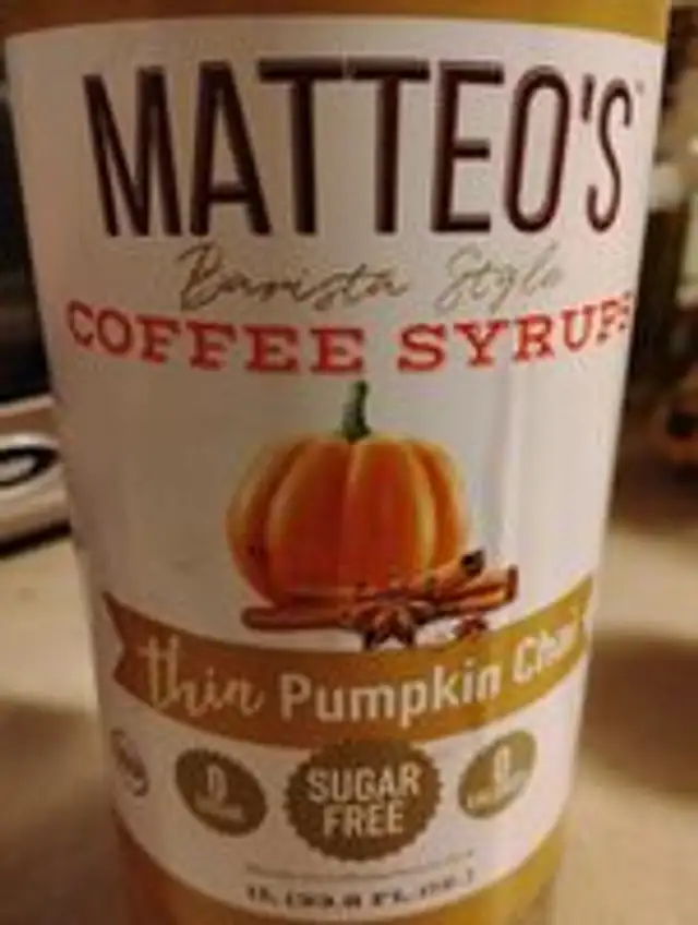 Thin Pumpkin Chai Coffee Syrup