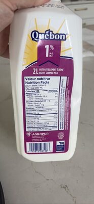 Lait Partiellement Écréme / Partly Skimmed Milk