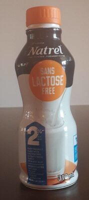 Breuvage laitier 2% matières grasses sansactose