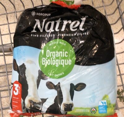 Organic Whole Milk 3.8% front packaging